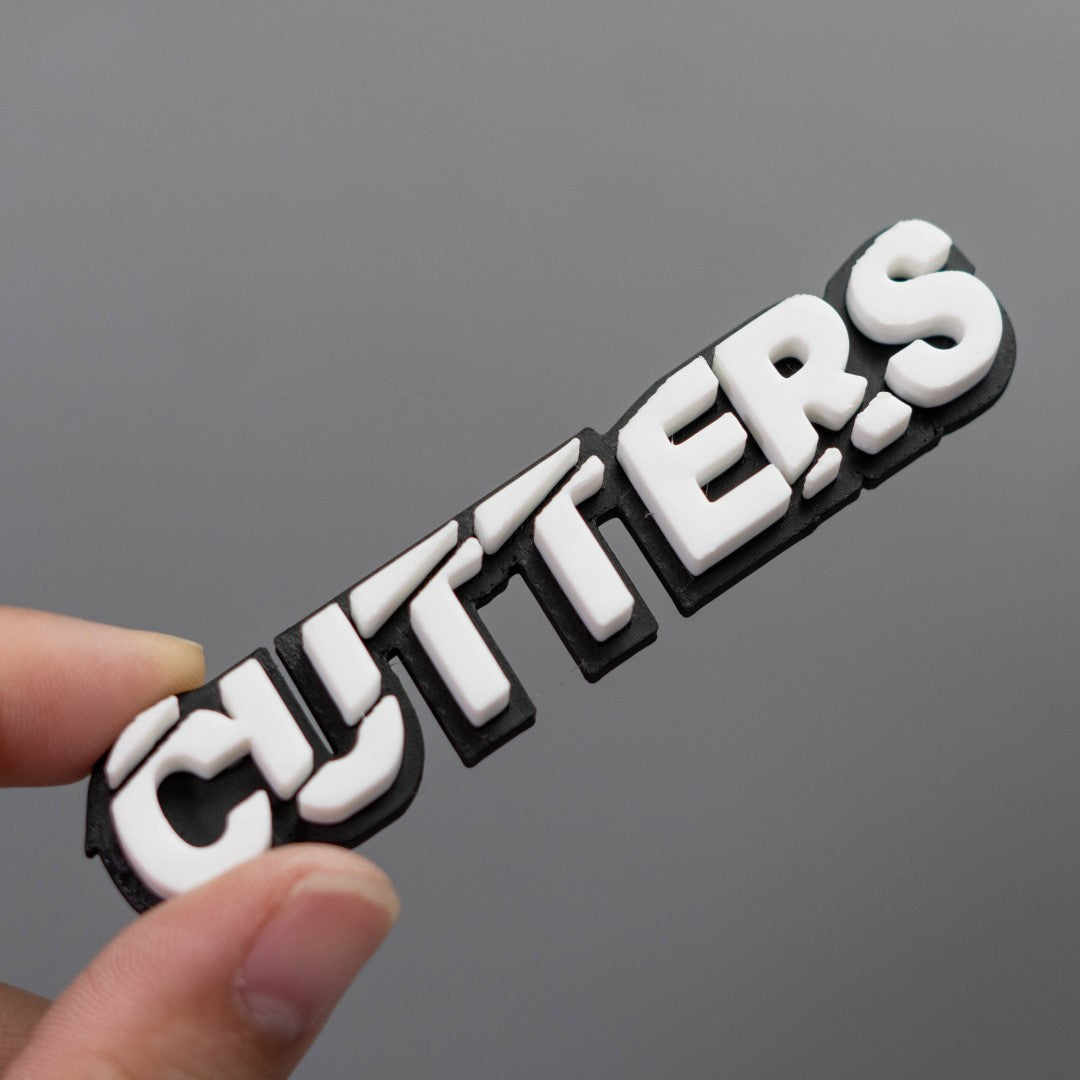 Emblèmes de tiroir de boîte à outils personnalisés - Police Slash - Ensemble de 17 pièces comme indiqué - Plusieurs couleurs disponibles