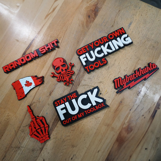 Funny Toolbox Magnet Pack - 7 Magnets (CAN)