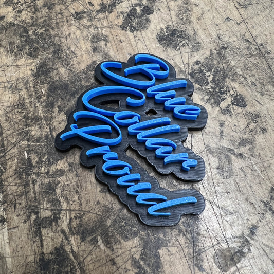 Blue Collar Proud Emblem - Multiple Colors Available