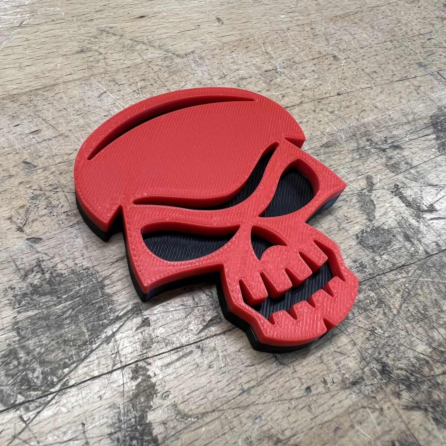 Emblème de boîte à outils personnalisé - Crâne - Plusieurs couleurs disponibles