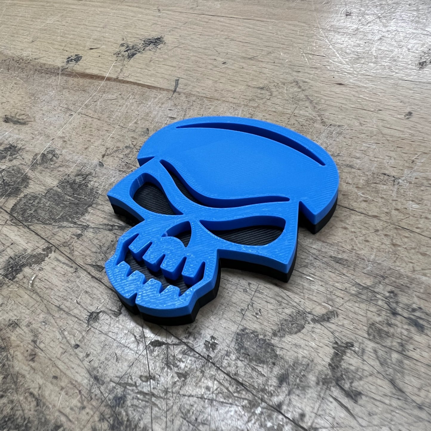 Emblème de boîte à outils personnalisé - Crâne - Plusieurs couleurs disponibles