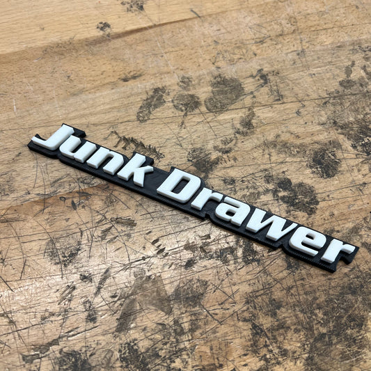 Custom Toolbox Drawer Emblems - Junk Drawer