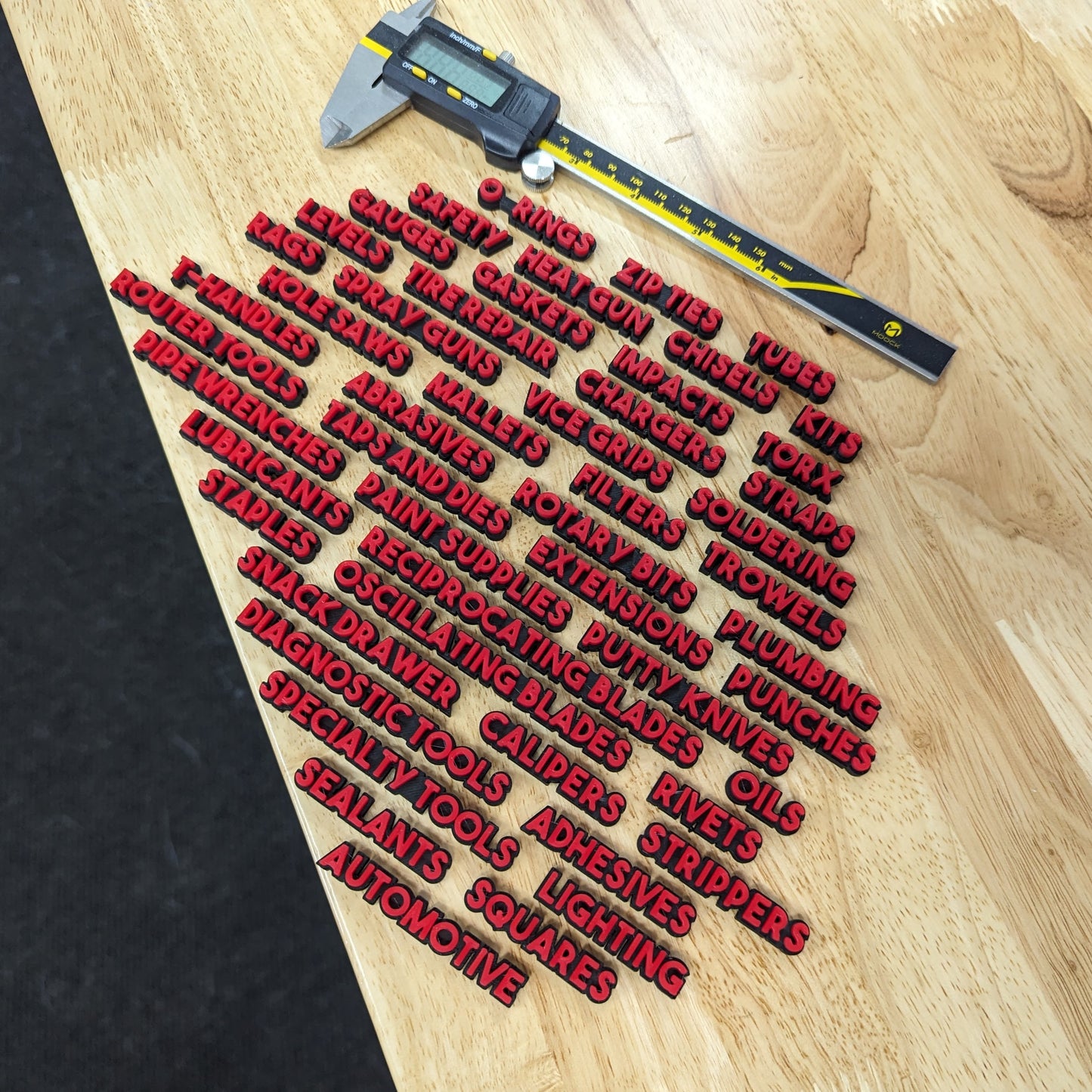 Bold Mini Toolbox Label Expansion Set #1 - 50pcs - Multiple Color Choices