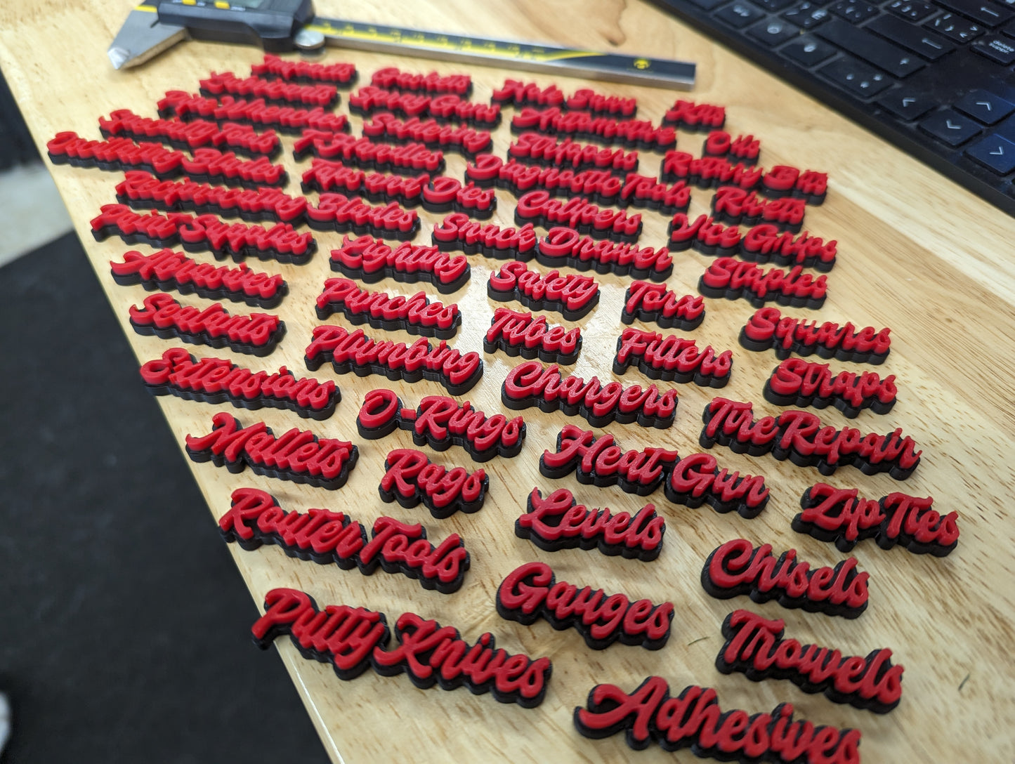 Script Mini Toolbox Label Expansion Set - 50pcs - Multiple Color Choices