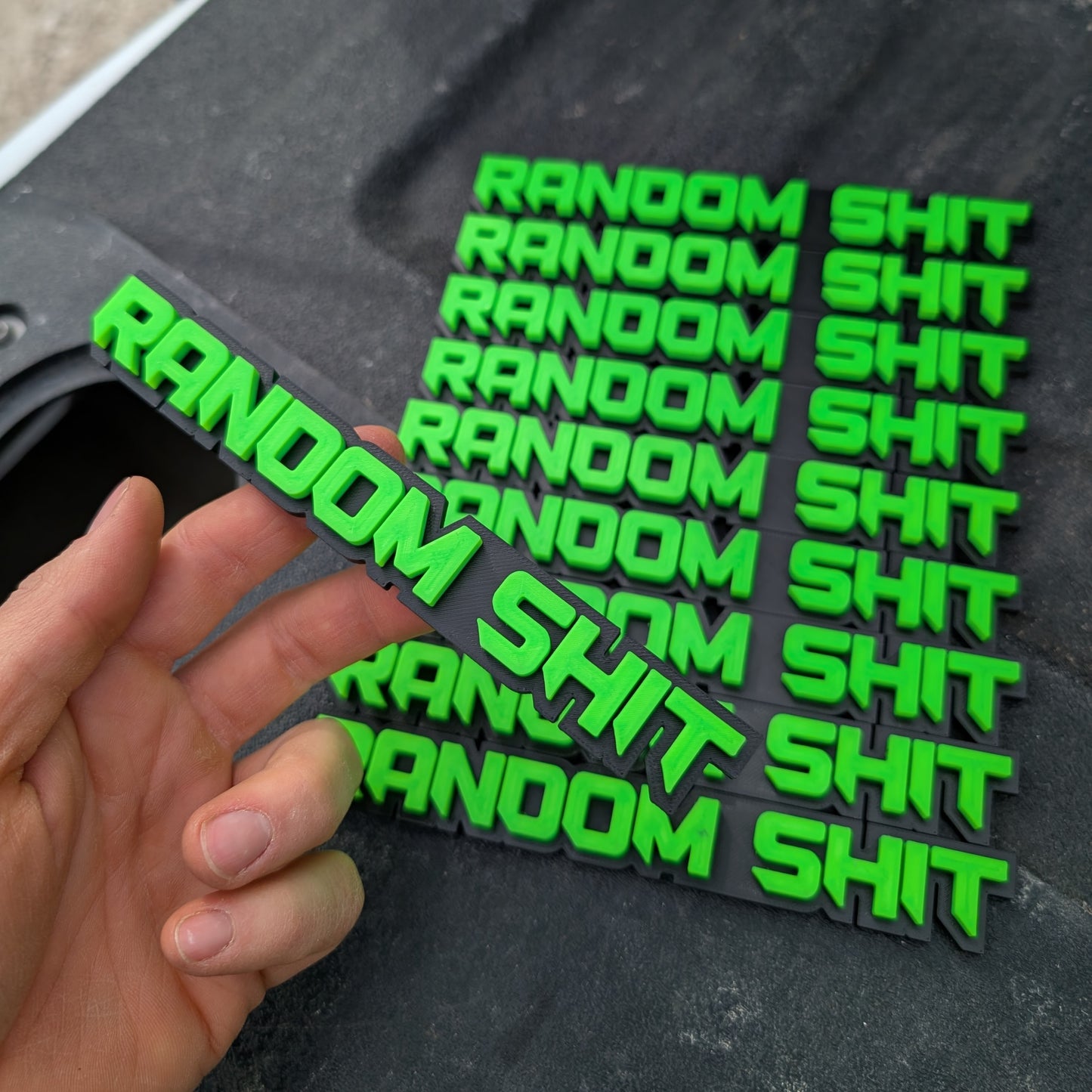 Complete Toolbox Label Kit (Random Shit Emblem x10) - Multiple Color Choices