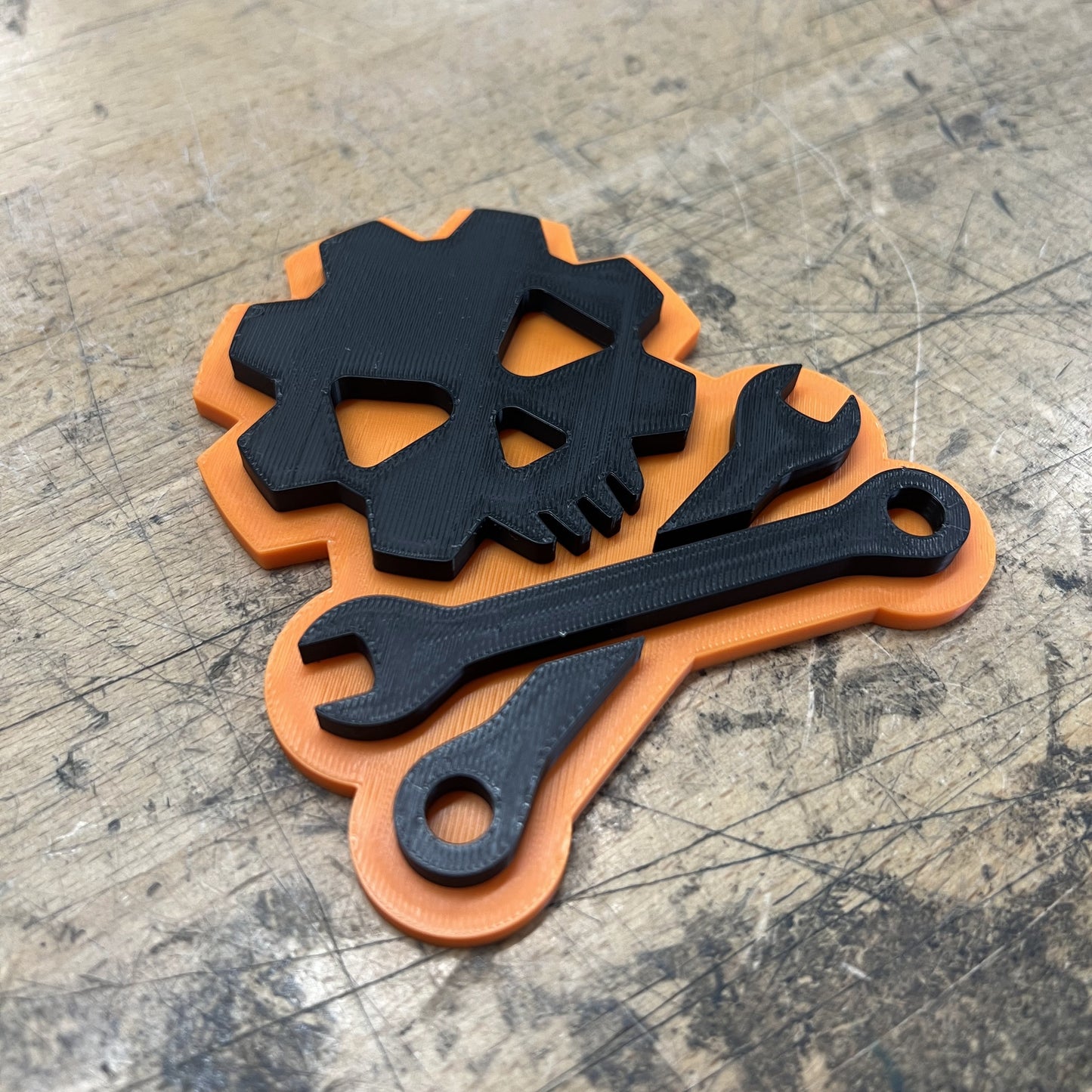 Mechanic Skull Emblem - Multiple Colors Available