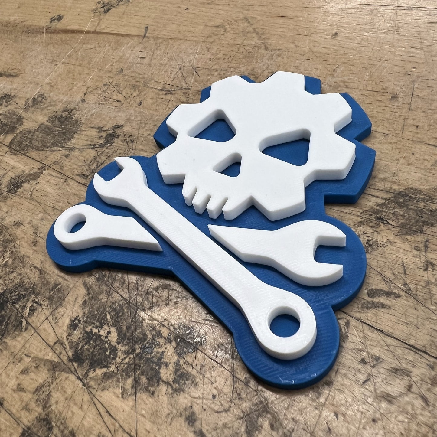 Mechanic Skull Emblem - Multiple Colors Available