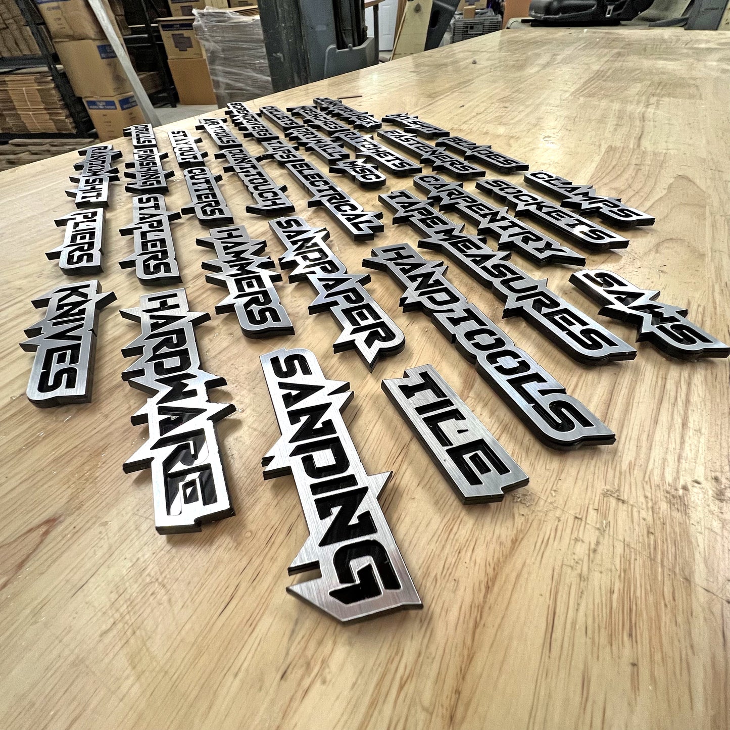 Custom Toolbox Drawer Emblems - Sharp - Choose 5