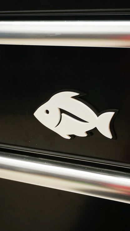 Custom Toolbox Animal Emblem - Fish - Multiple Colors Available