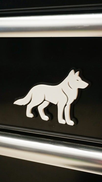 Custom Toolbox Animal Emblem - Wolf - Multiple Colors Available