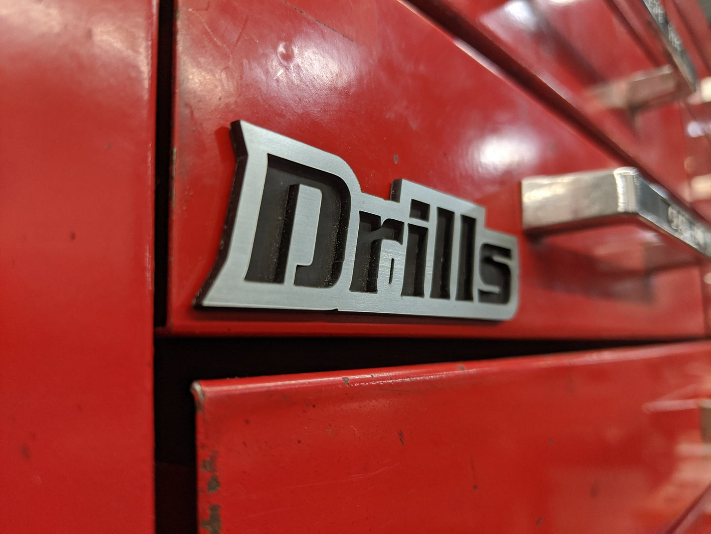 Custom Toolbox Drawer Emblems - Drills