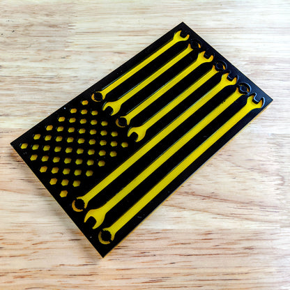 Mechanics Flag Emblem - Multiple Colors Available