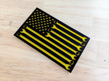 Mechanics Flag Emblem - Multiple Colors Available