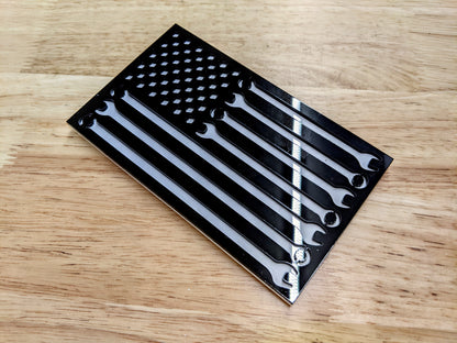 Mechanics Flag Emblem - Multiple Colors Available