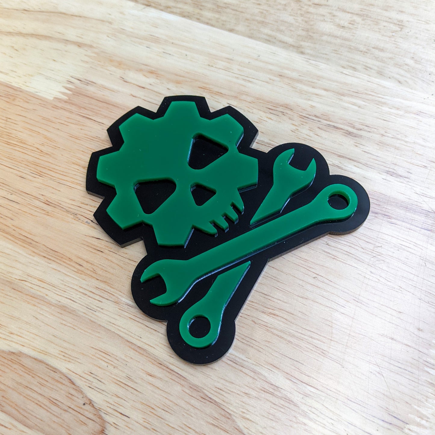 Mechanic Skull Emblem - Multiple Colors Available