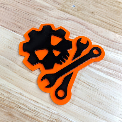 Mechanic Skull Emblem - Multiple Colors Available