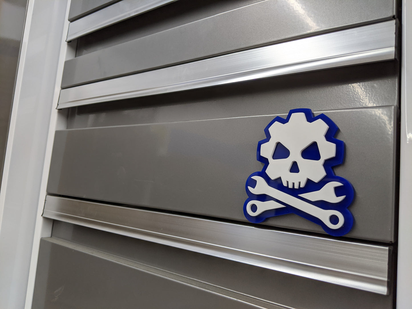 Mechanic Skull Emblem - Multiple Colors Available